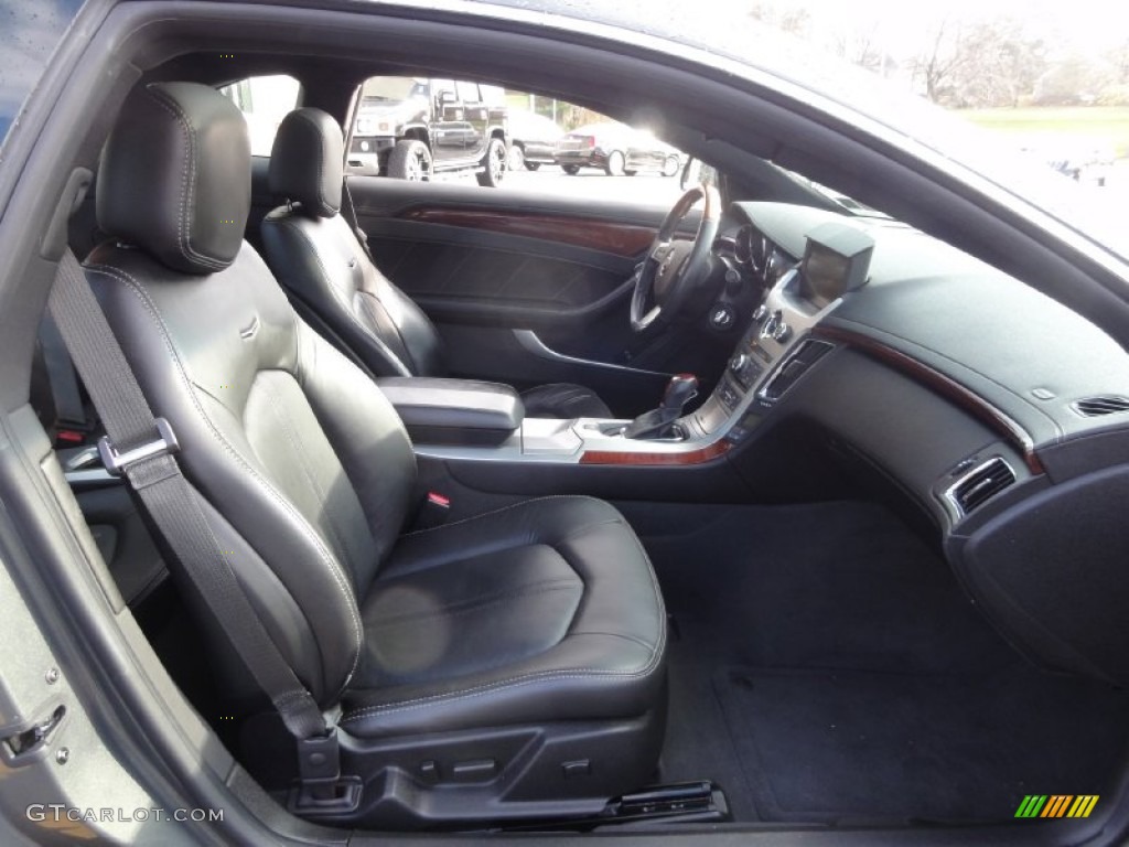 Ebony Interior 2011 Cadillac CTS 4 AWD Coupe Photo #74642944