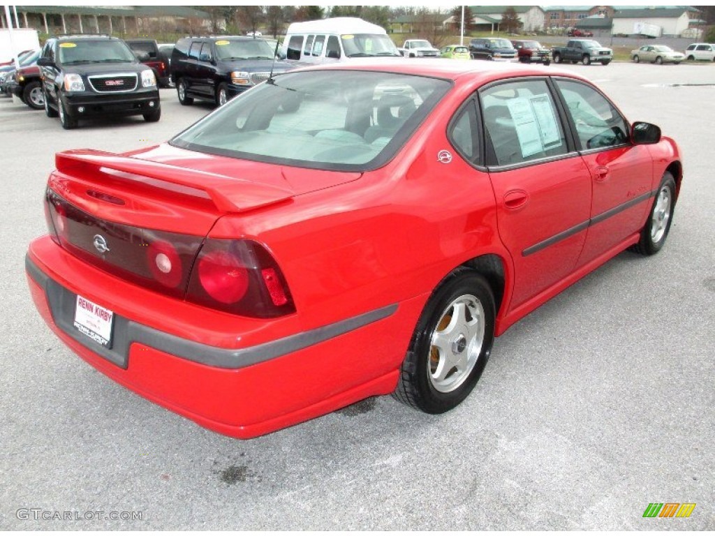 2001 Impala LS - Torch Red / Medium Gray photo #11