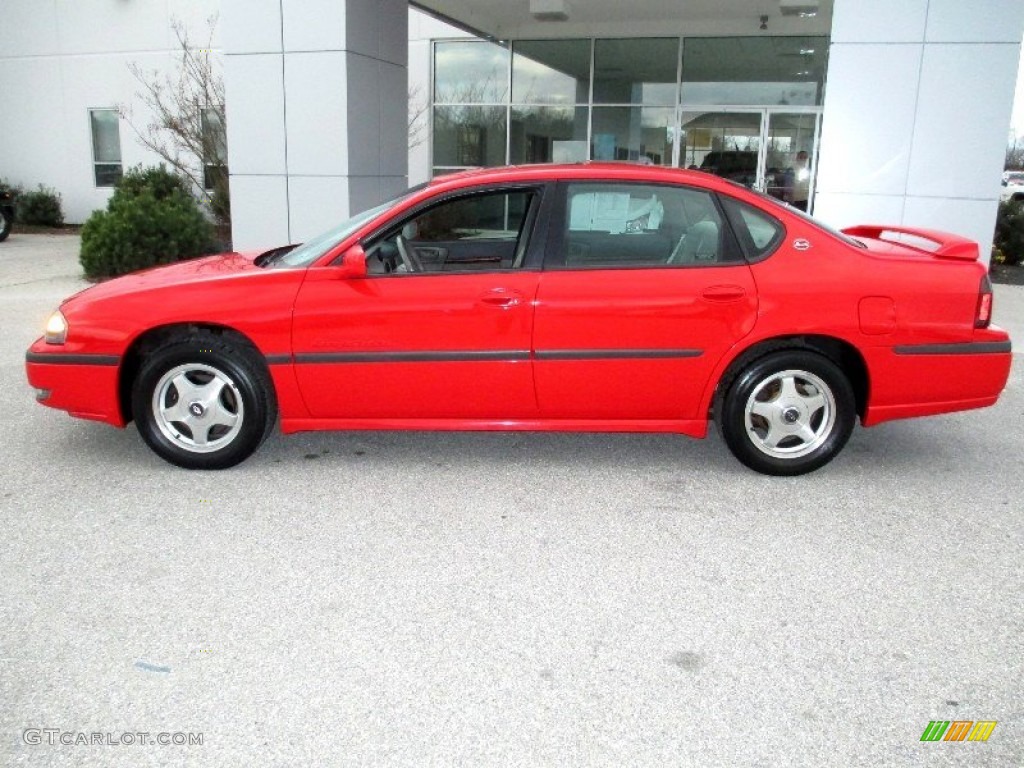 2001 Impala LS - Torch Red / Medium Gray photo #12