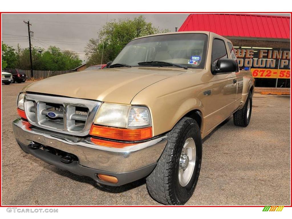 1999 Ranger XLT Extended Cab 4x4 - Harvest Gold Metallic / Medium Prairie Tan photo #1