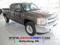 2013 Mocha Steel Metallic Chevrolet Silverado 1500 LT Extended Cab 4x4  photo #1