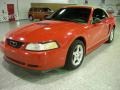 2000 Laser Red Metallic Ford Mustang V6 Convertible  photo #5
