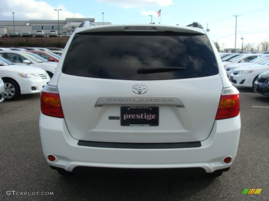 2010 Highlander V6 - Blizzard White Pearl / Sand Beige photo #5