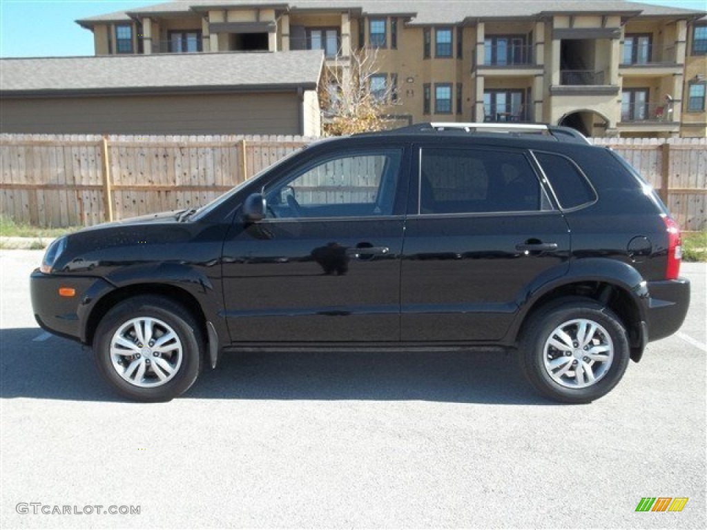 Obsidian Black 2009 Hyundai Tucson GLS Exterior Photo #74645706