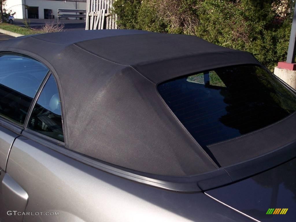 2002 Mustang GT Convertible - Mineral Grey Metallic / Dark Charcoal photo #7