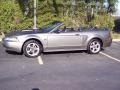 2002 Mineral Grey Metallic Ford Mustang GT Convertible  photo #9