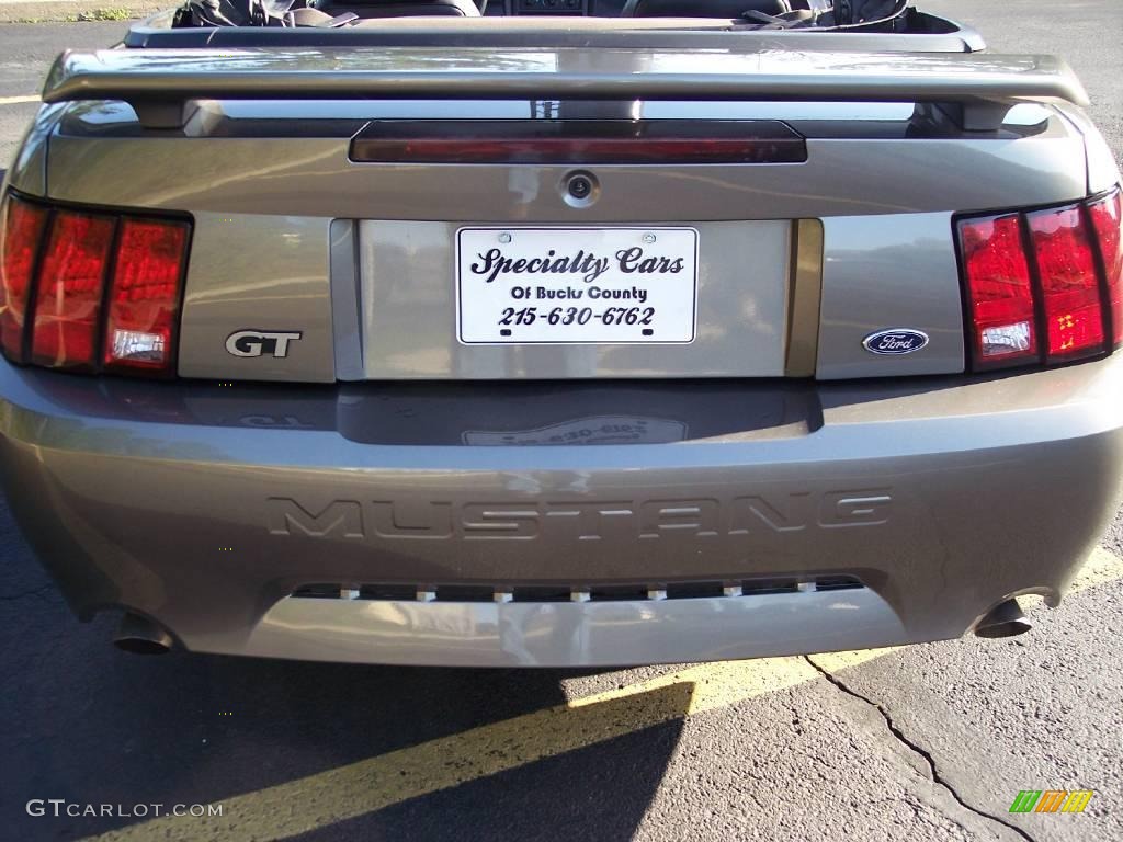 2002 Mustang GT Convertible - Mineral Grey Metallic / Dark Charcoal photo #15
