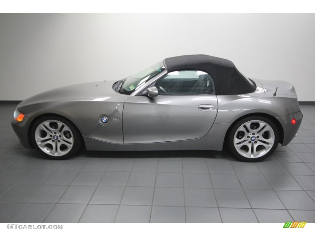 2003 Z4 3.0i Roadster - Sterling Grey Metallic / Black photo #2