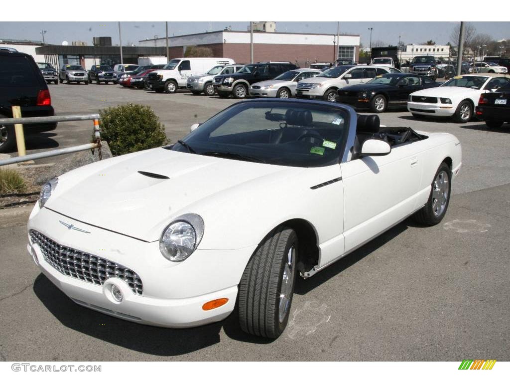 Whisper White Ford Thunderbird