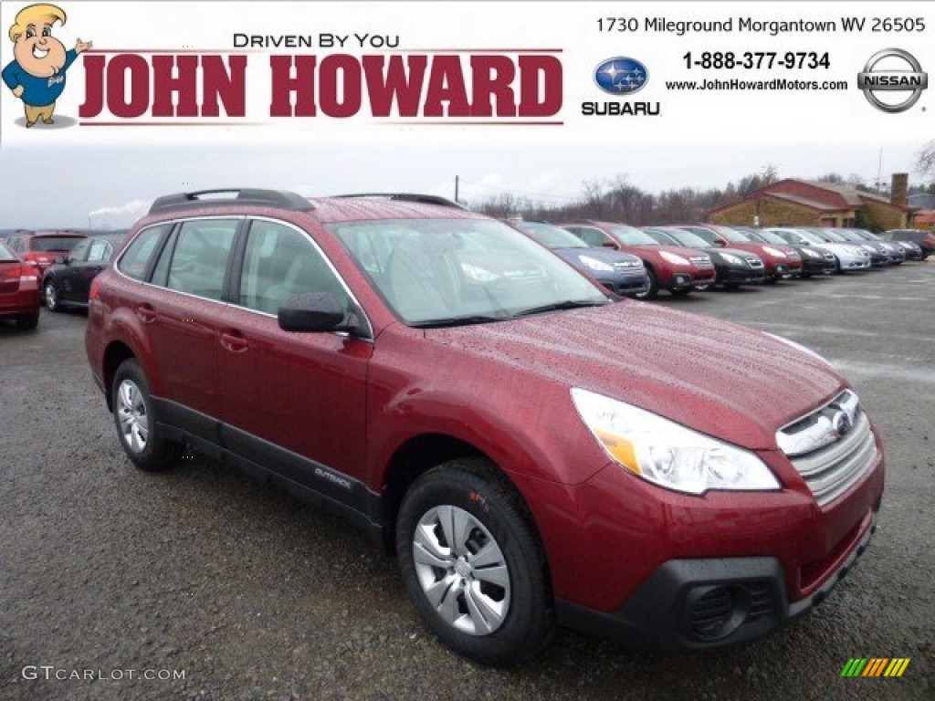 2013 Outback 2.5i - Venetian Red Pearl / Ivory photo #1