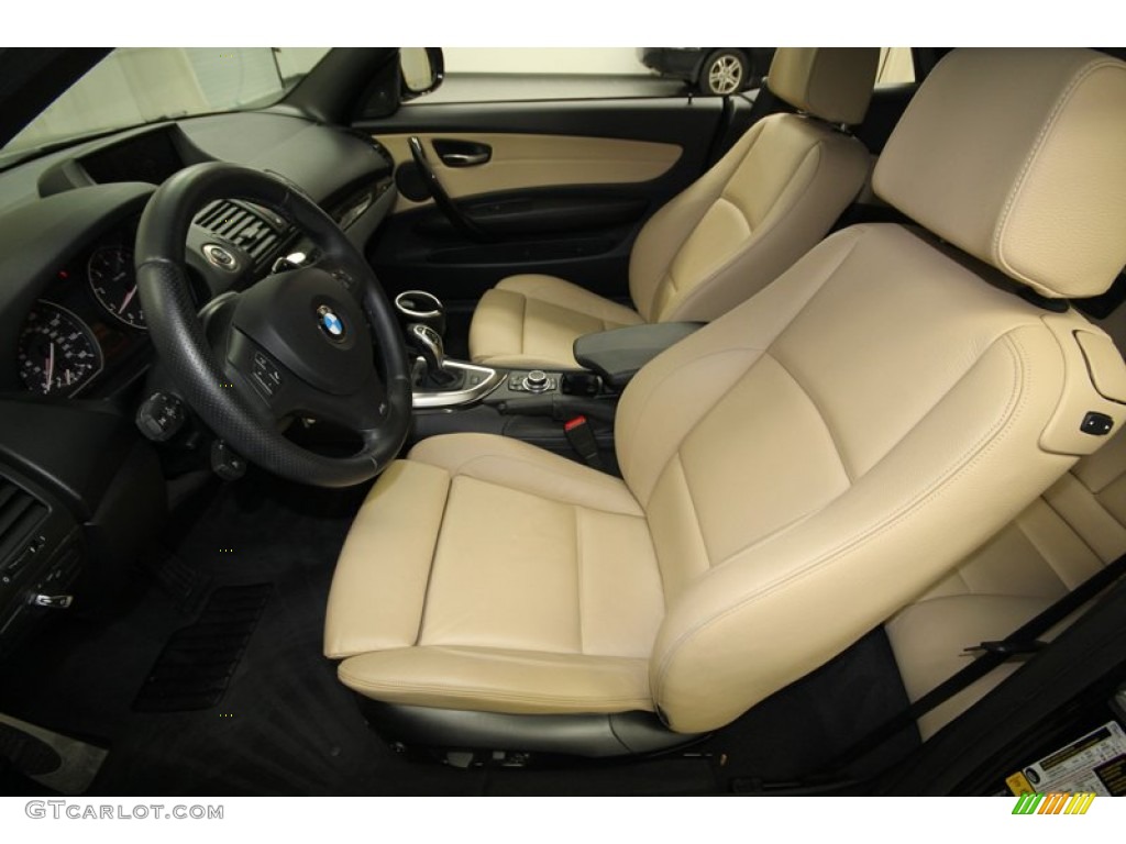 2012 1 Series 135i Convertible - Jet Black / Savanna Beige photo #3