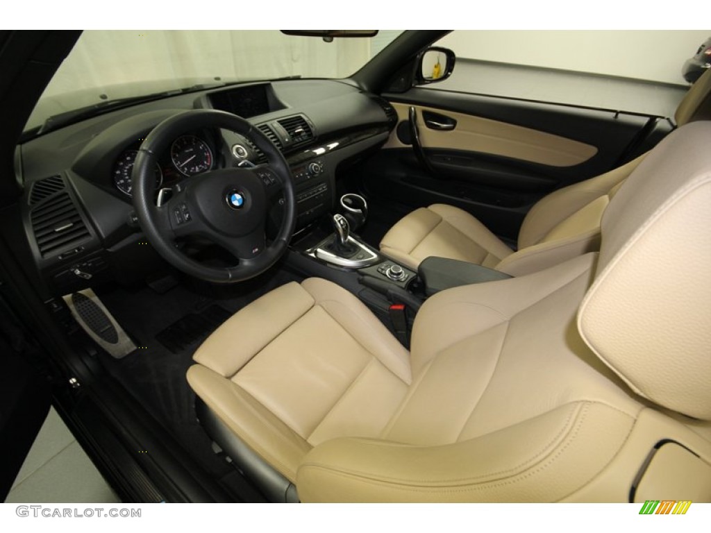 2012 1 Series 135i Convertible - Jet Black / Savanna Beige photo #14
