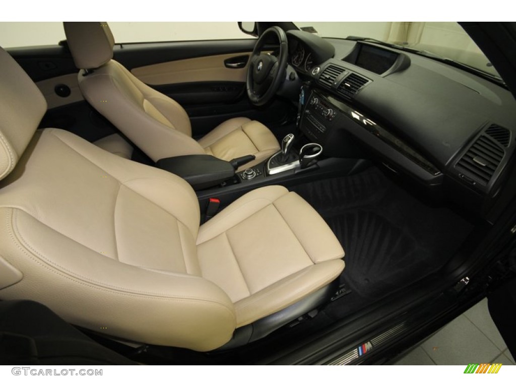 2012 1 Series 135i Convertible - Jet Black / Savanna Beige photo #34