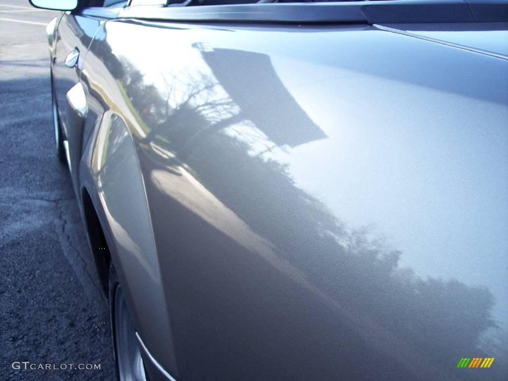 2002 Mustang GT Convertible - Mineral Grey Metallic / Dark Charcoal photo #35