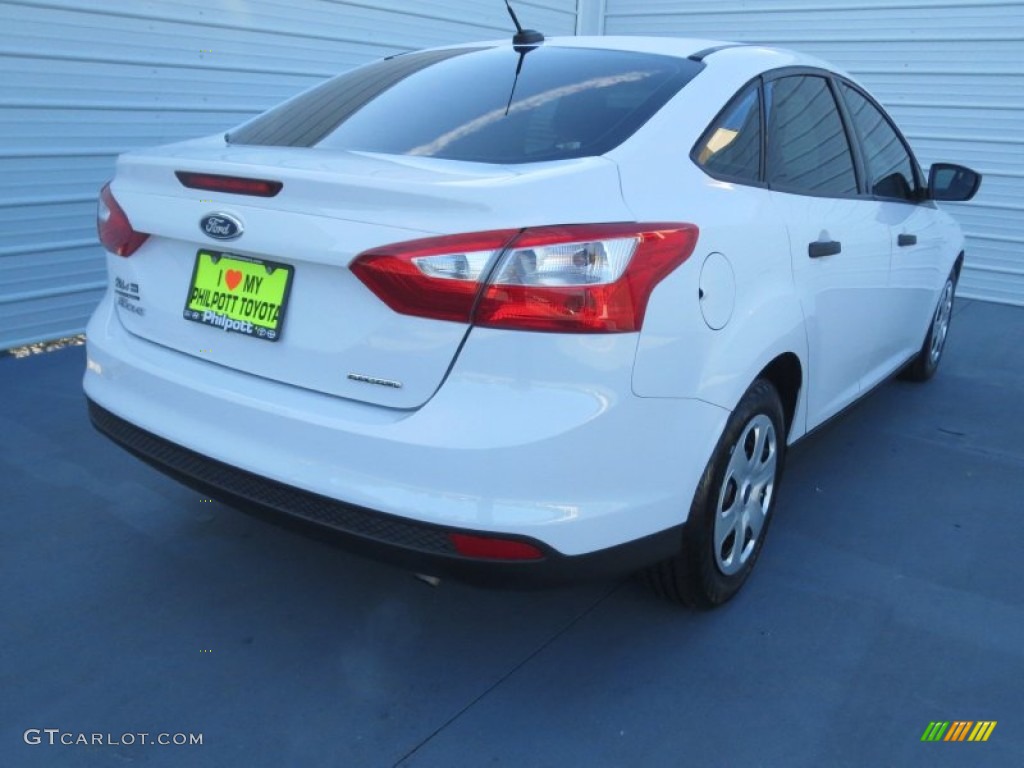 2012 Focus S Sedan - Oxford White / Charcoal Black photo #3