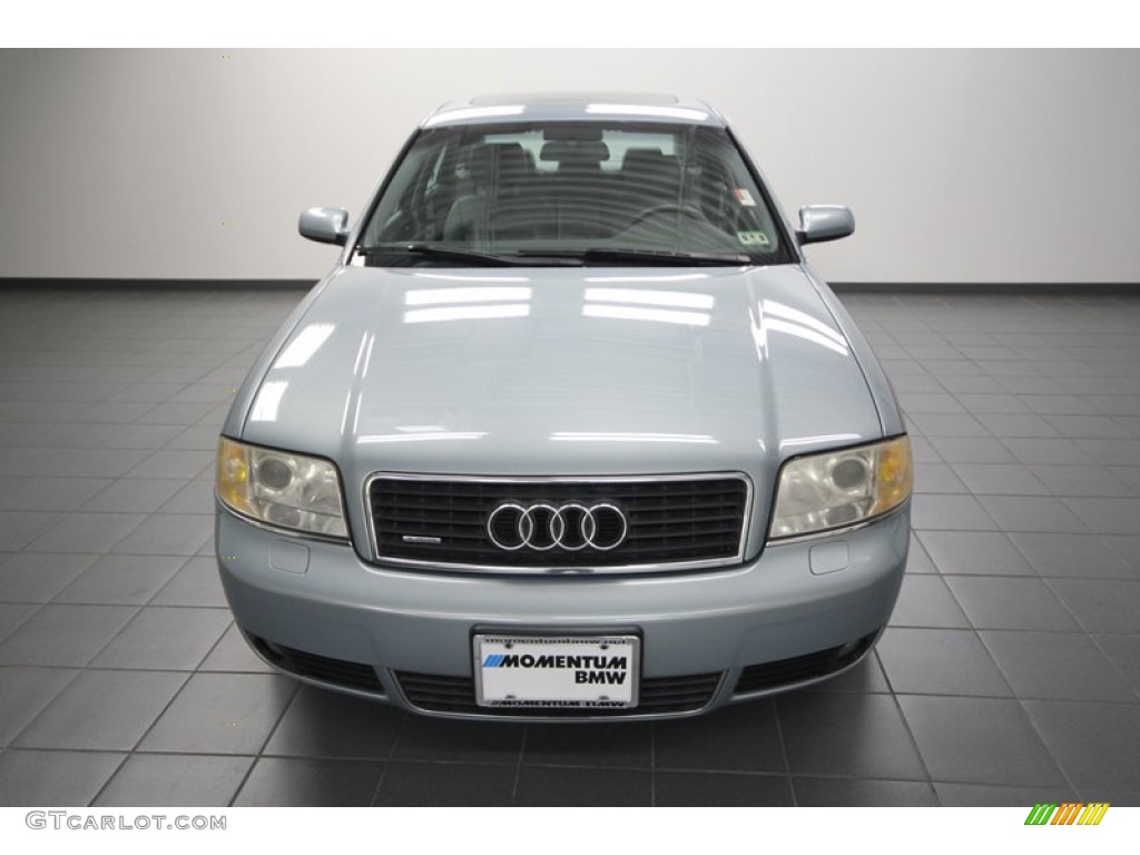 2002 A6 2.7T quattro Sedan - Crystal Blue Metallic / Platinum photo #6