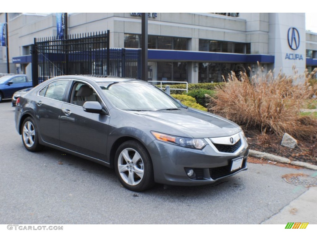 2010 TSX Sedan - Polished Metal Metallic / Taupe photo #1