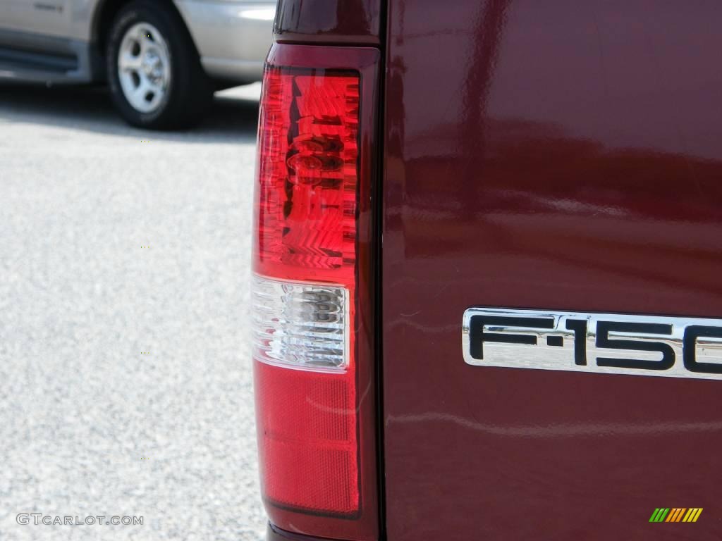 2005 F150 XL Regular Cab - Dark Toreador Red Metallic / Medium Flint Grey photo #10
