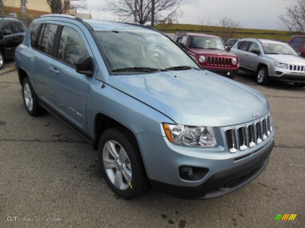 Winter Chill Pearl 2013 Jeep Compass Sport 4x4 Exterior Photo #74653506