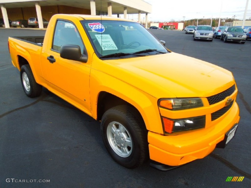 2006 Colorado LS Regular Cab - Yellow / Medium Pewter photo #1