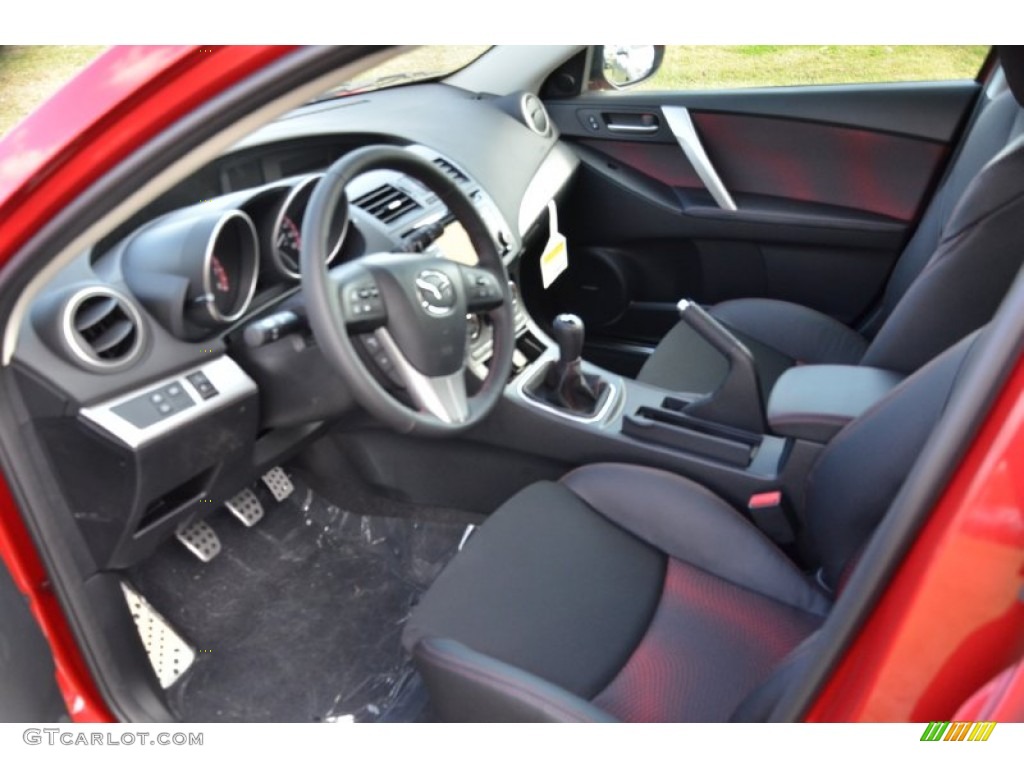 MAZDASPEED Black MPS Leather Interior 2013 Mazda MAZDA3 MAZDASPEED3 Photo #74654675