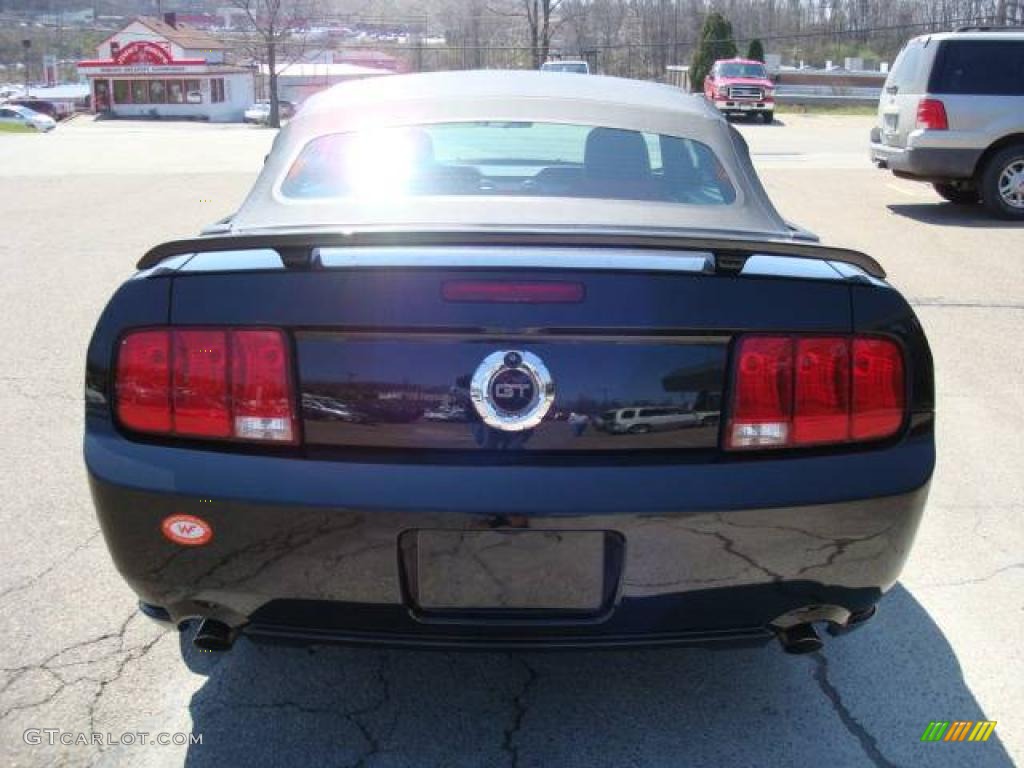 2005 Mustang GT Premium Convertible - Black / Red Leather photo #3