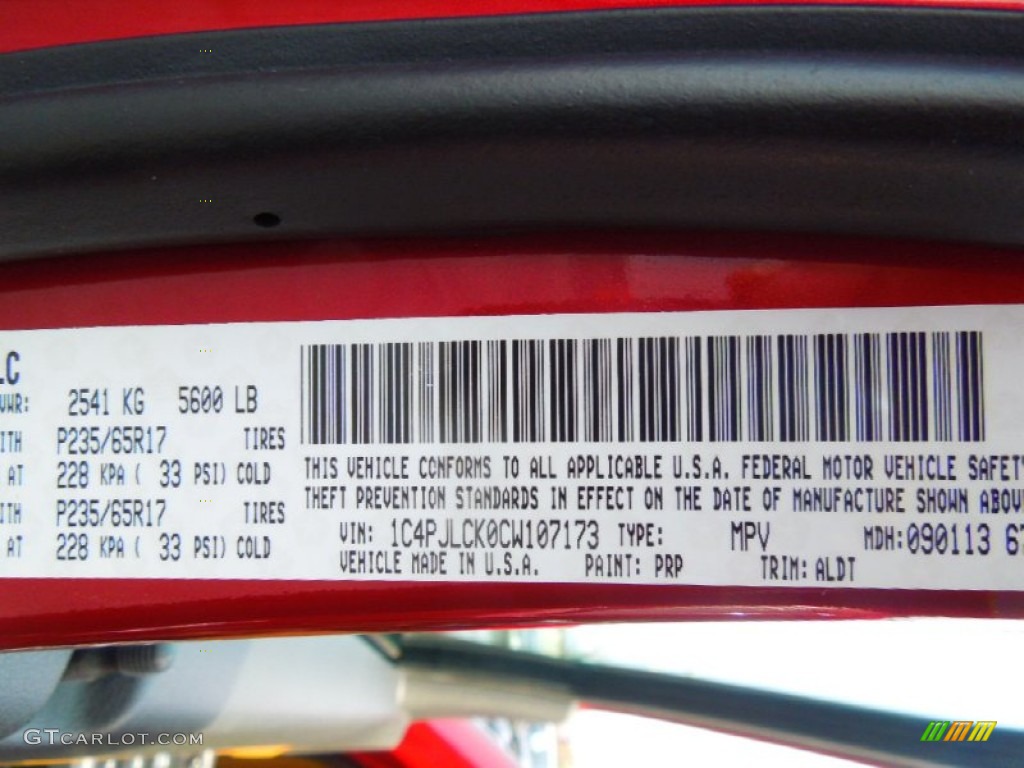 2012 Jeep Liberty Limited Parts Photos