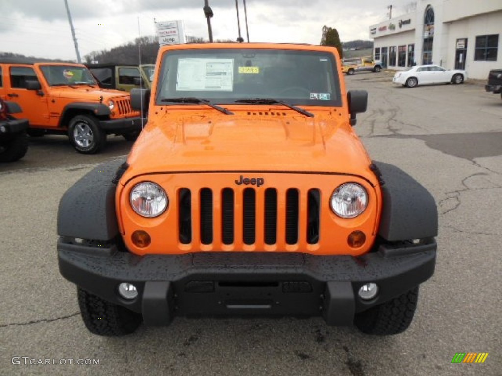 2013 Wrangler Moab Edition 4x4 - Crush Orange / Moab Black Leather photo #3