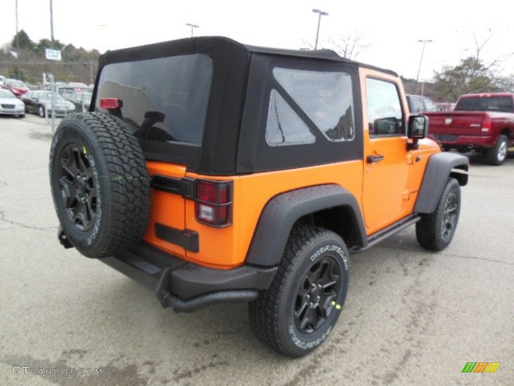 2013 Wrangler Moab Edition 4x4 - Crush Orange / Moab Black Leather photo #6