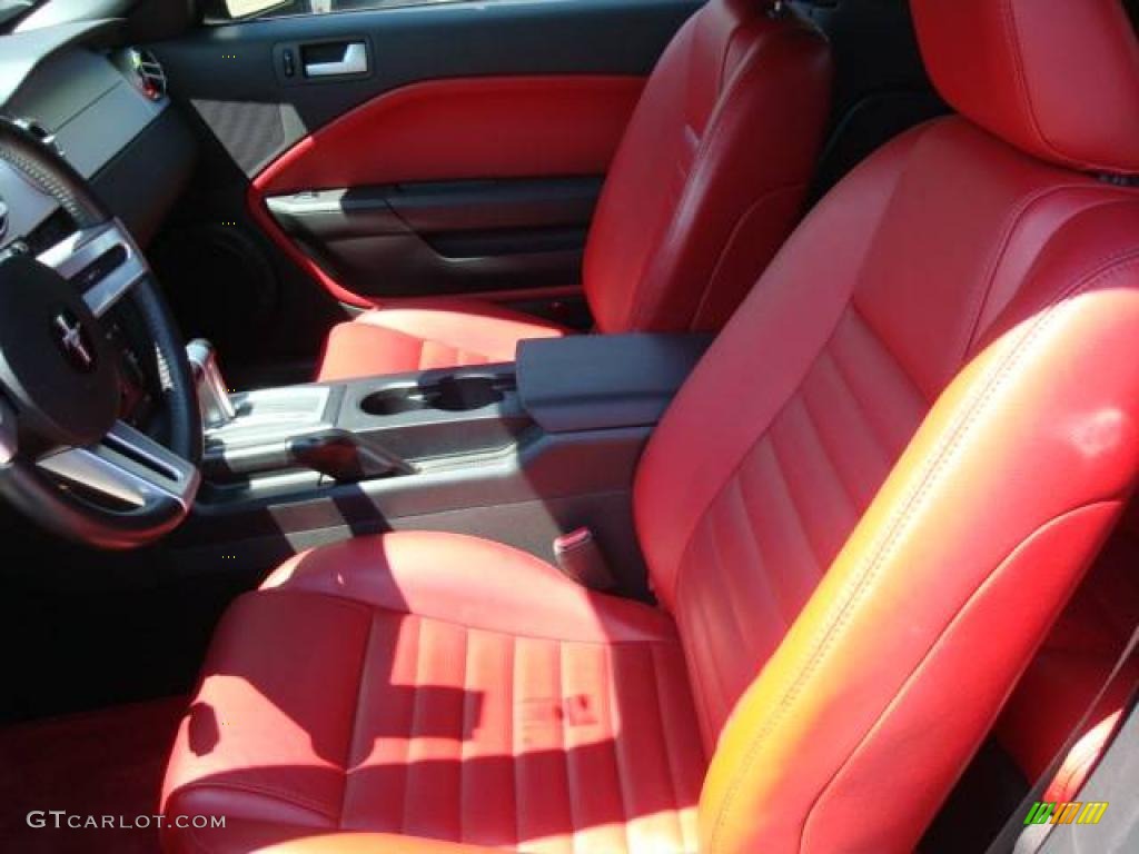 2005 Mustang GT Premium Convertible - Black / Red Leather photo #10