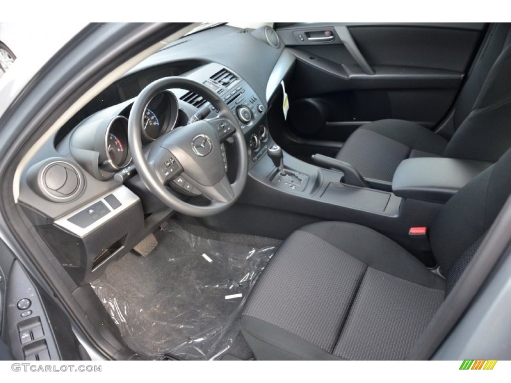 Black Interior 2013 Mazda MAZDA3 i Sport 4 Door Photo #74656491