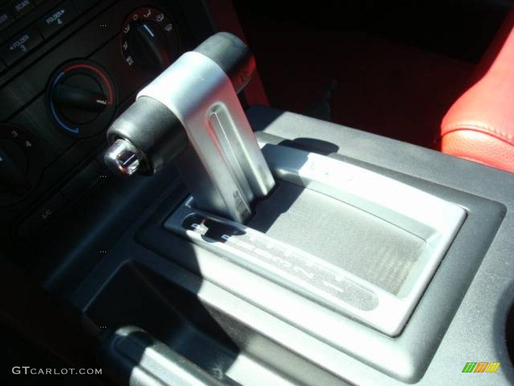 2005 Mustang GT Premium Convertible - Black / Red Leather photo #16