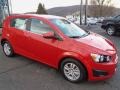 2013 Inferno Orange Metallic Chevrolet Sonic LT Hatch  photo #2