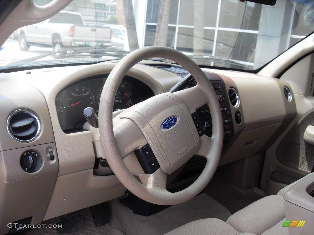 2006 F150 XLT SuperCrew - Dark Toreador Red Metallic / Tan photo #9