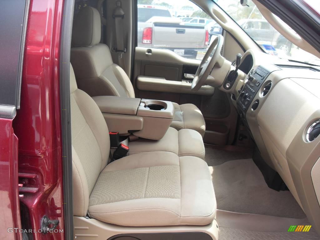 2006 F150 XLT SuperCrew - Dark Toreador Red Metallic / Tan photo #12