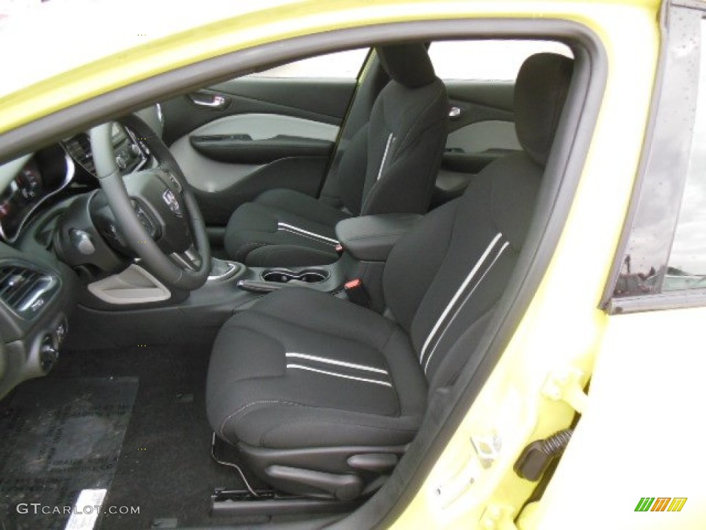 Black/Light Diesel Gray Interior 2013 Dodge Dart Rallye Photo #74658629