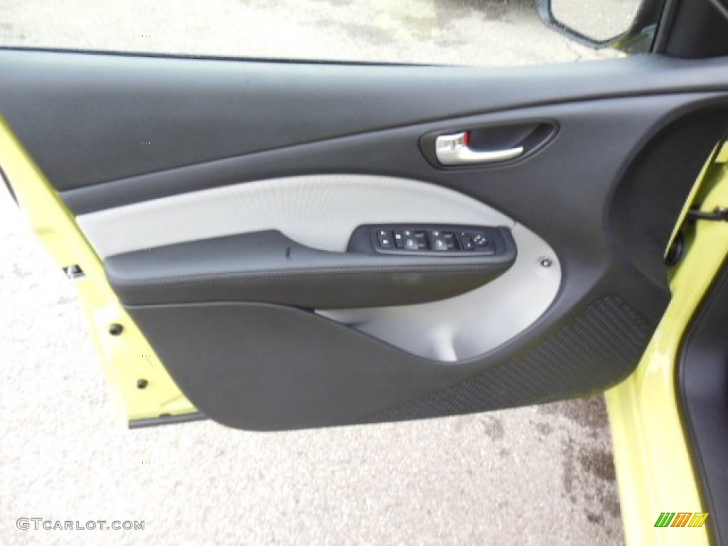 2013 Dodge Dart Rallye Black/Light Diesel Gray Door Panel Photo #74658650