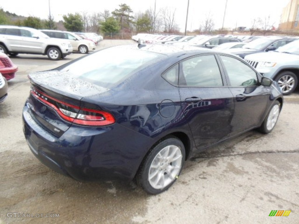 2013 Dart SXT - True Blue Pearl Coat / Black photo #6