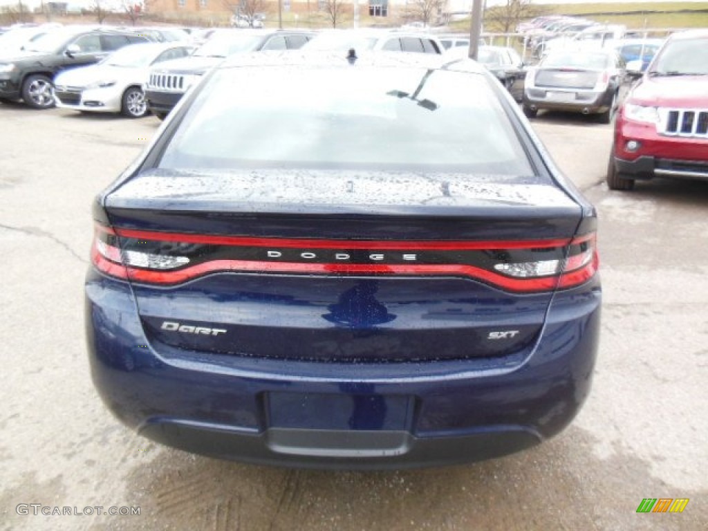 2013 Dart SXT - True Blue Pearl Coat / Black photo #7