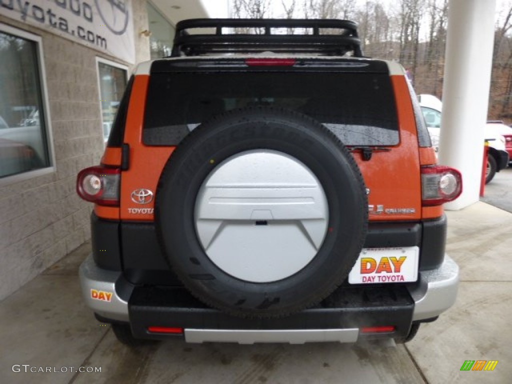 2013 FJ Cruiser 4WD - Magma Orange / Dark Charcoal photo #3