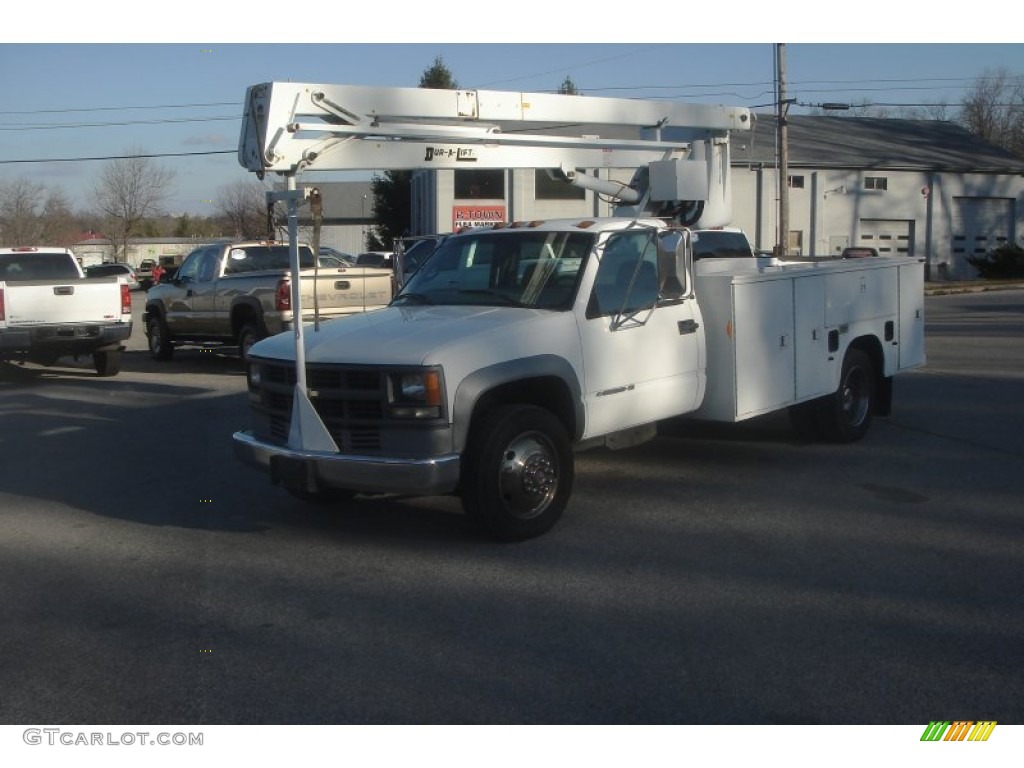 1997 C/K 3500 C3500 Regular Cab Dually Chassis - Summit White / Pewter photo #1