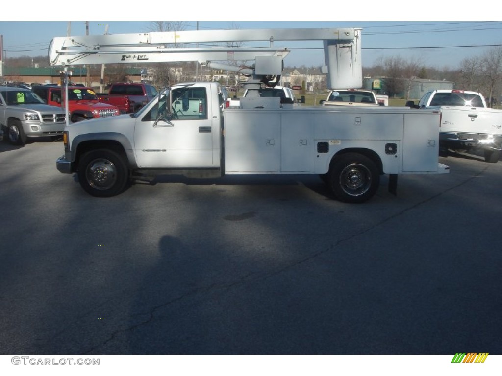 1997 C/K 3500 C3500 Regular Cab Dually Chassis - Summit White / Pewter photo #2