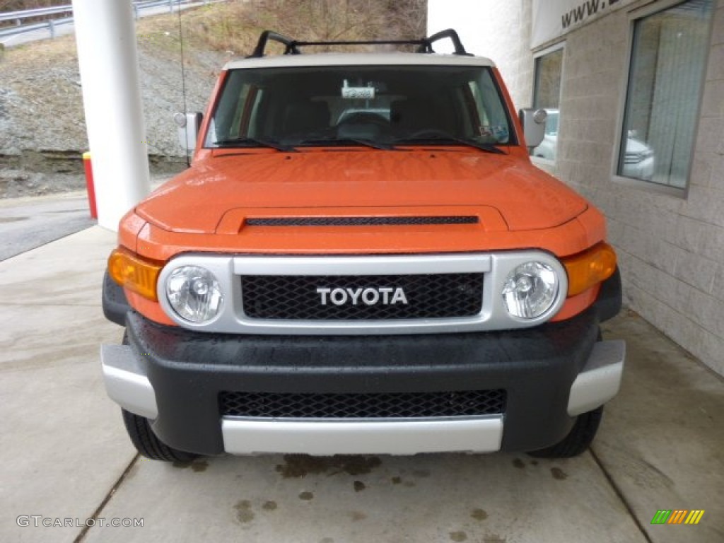 2013 FJ Cruiser 4WD - Magma Orange / Dark Charcoal photo #6