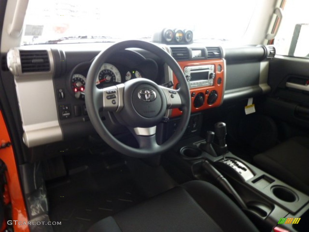 2013 FJ Cruiser 4WD - Magma Orange / Dark Charcoal photo #14