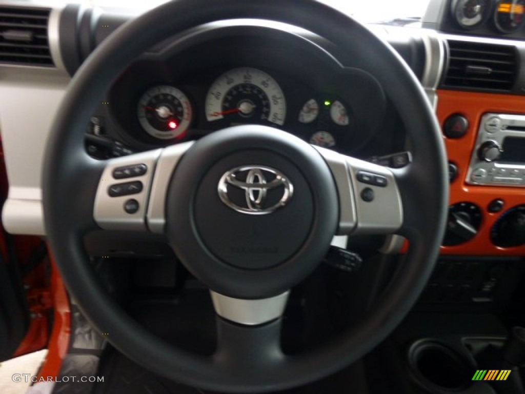 2013 FJ Cruiser 4WD - Magma Orange / Dark Charcoal photo #17