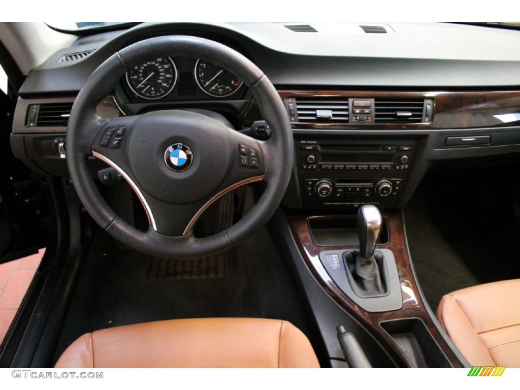 2010 3 Series 328i xDrive Coupe - Jet Black / Saddle Brown Dakota Leather photo #7