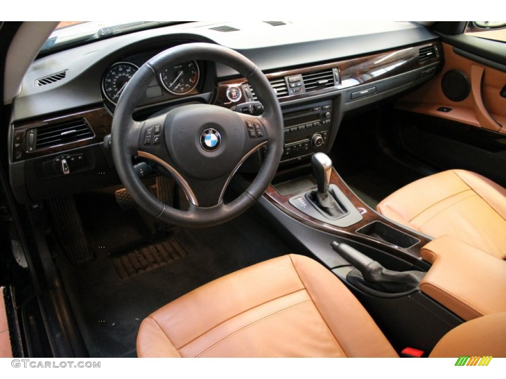 2010 3 Series 328i xDrive Coupe - Jet Black / Saddle Brown Dakota Leather photo #8