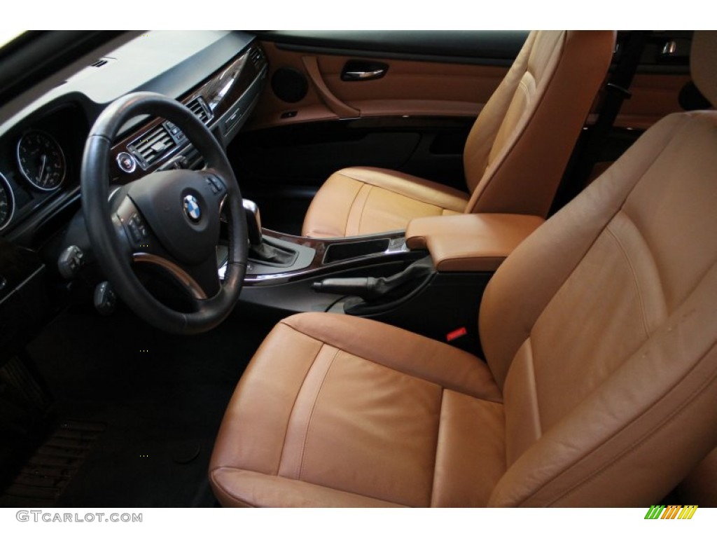 2010 3 Series 328i xDrive Coupe - Jet Black / Saddle Brown Dakota Leather photo #9