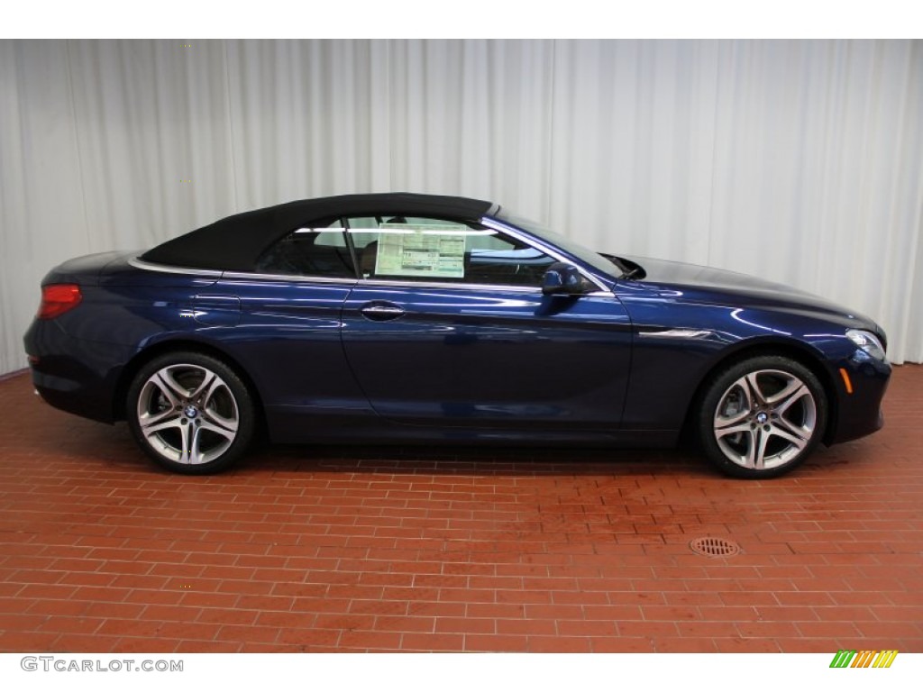 2013 6 Series 650i xDrive Convertible - Deep Sea Blue Metallic / Cinnamon Brown photo #3