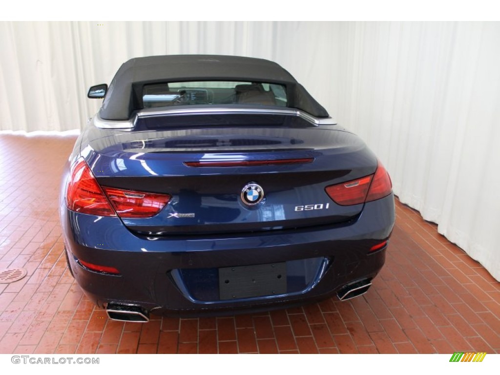 2013 6 Series 650i xDrive Convertible - Deep Sea Blue Metallic / Cinnamon Brown photo #5